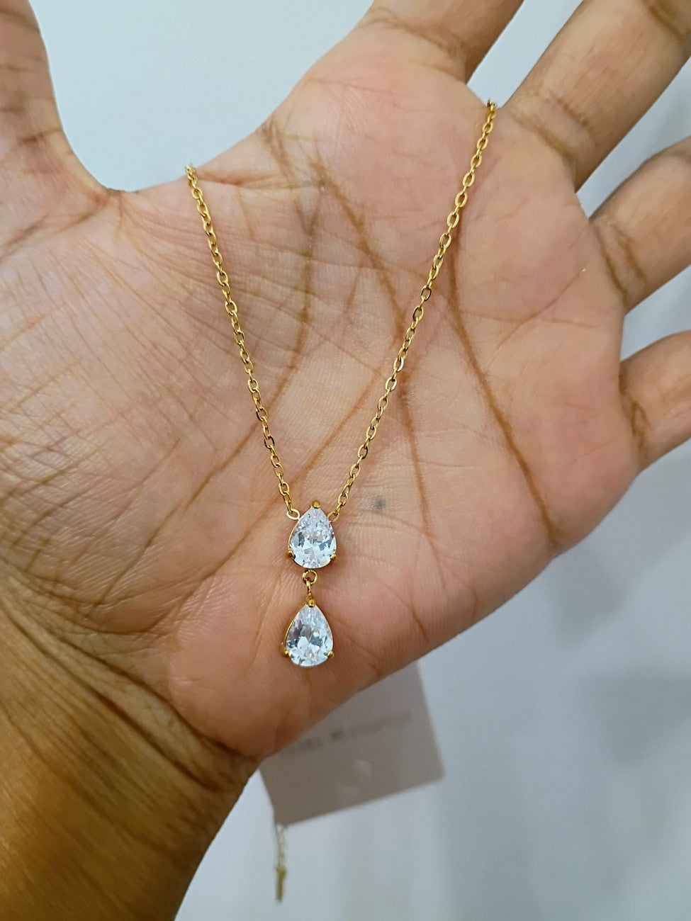 Anti Tarnish Daily wear 18K PVD Gold plated - 16 inches - extends to 18 inches - AT46