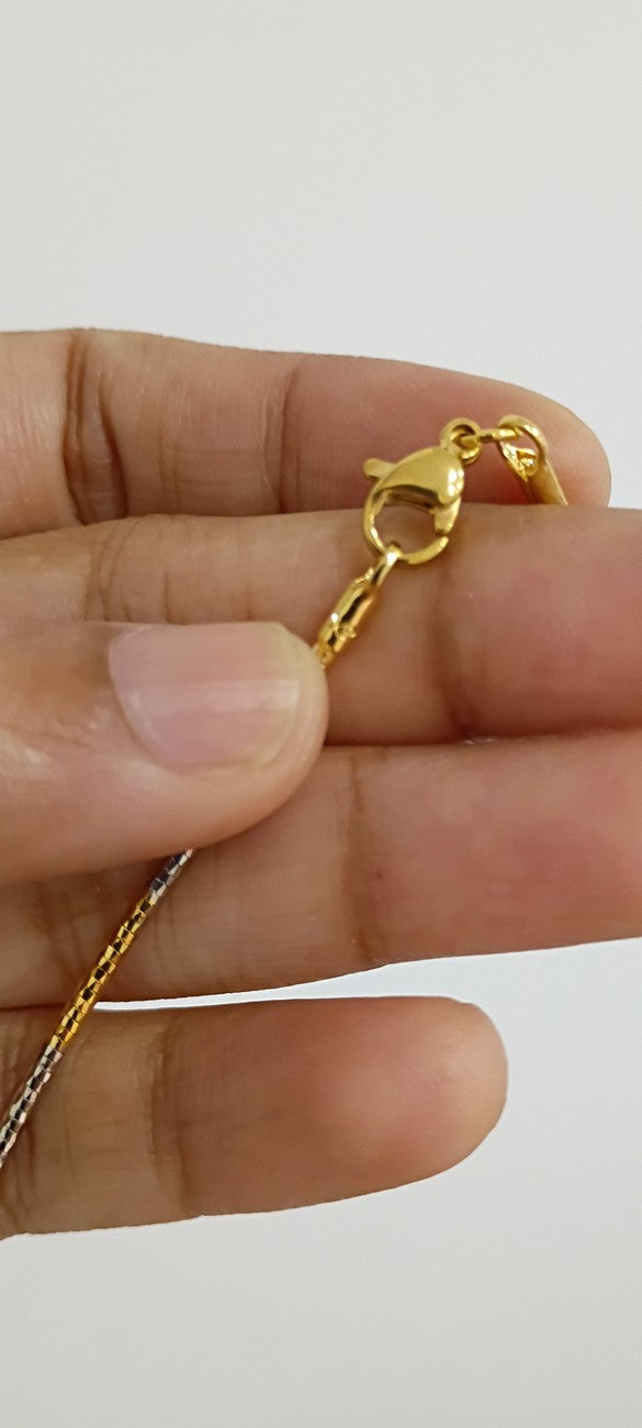 Dual tone(gold,silver) Italian Chains C19