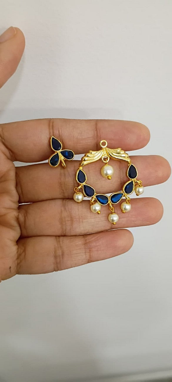 Polki 2 in 1 Earrings E130