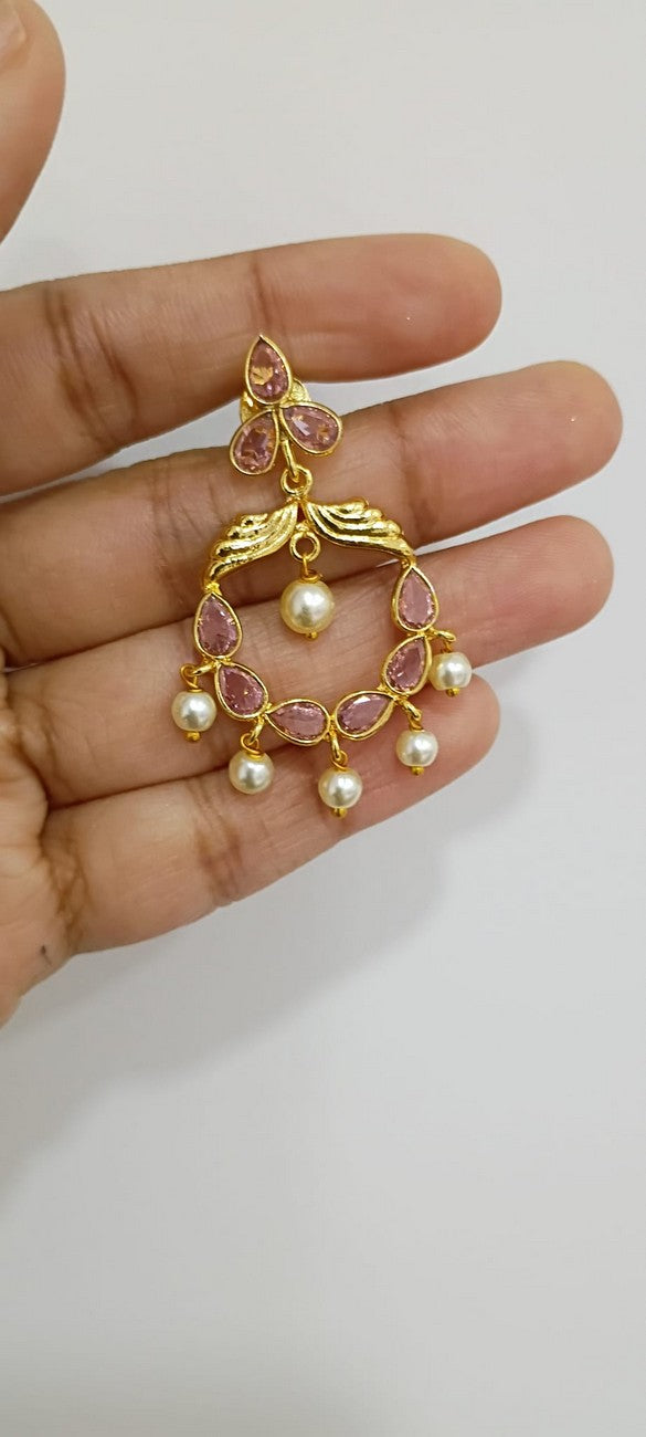 Polki 2 in 1 Earrings E131