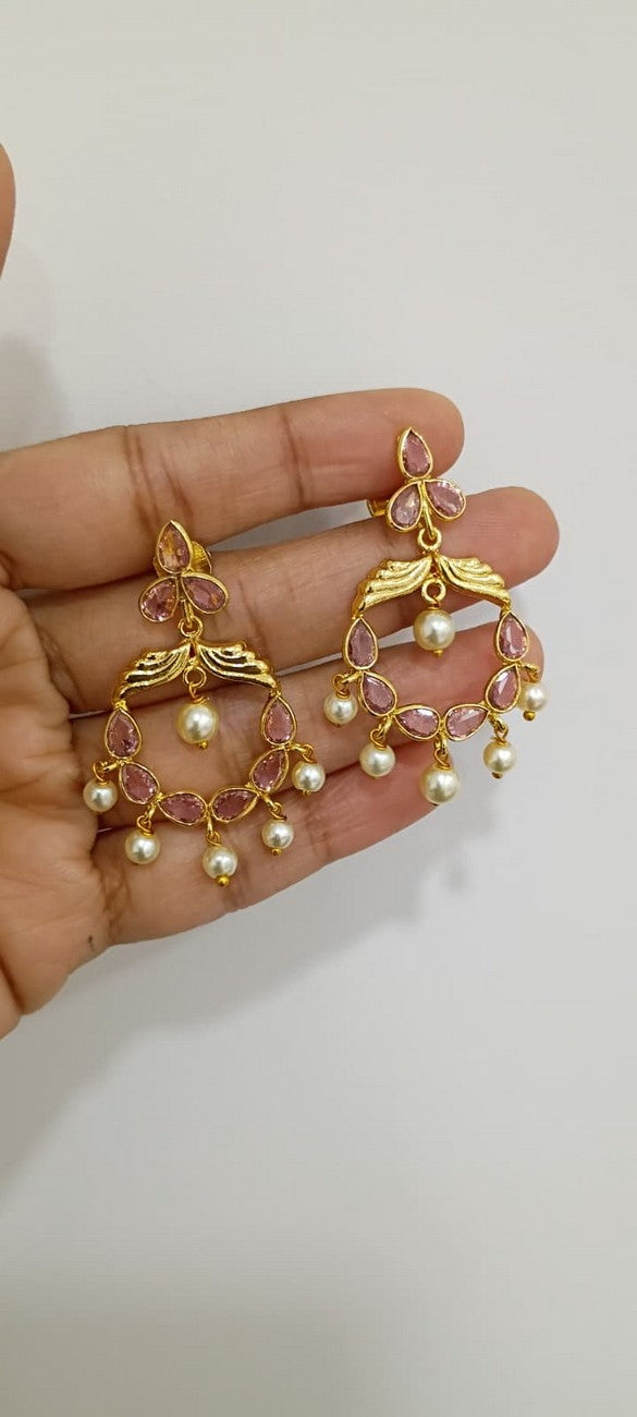 Polki 2 in 1 Earrings E131