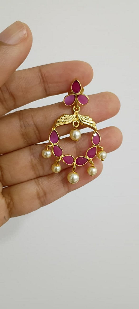 Polki 2 in 1 Earrings E132