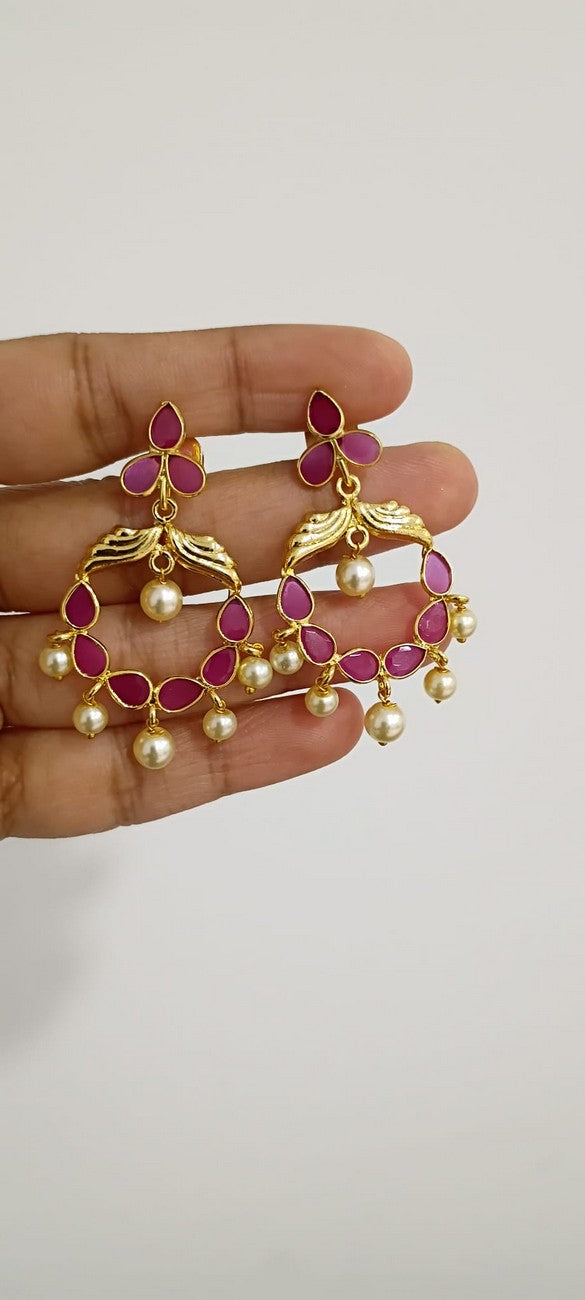 Polki 2 in 1 Earrings E132