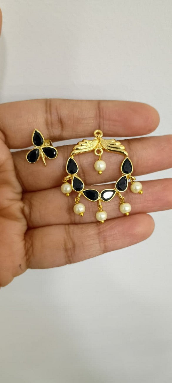 Polki 2 in 1 Earrings E133