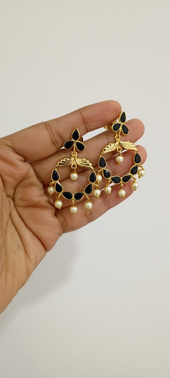 Polki 2 in 1 Earrings E133