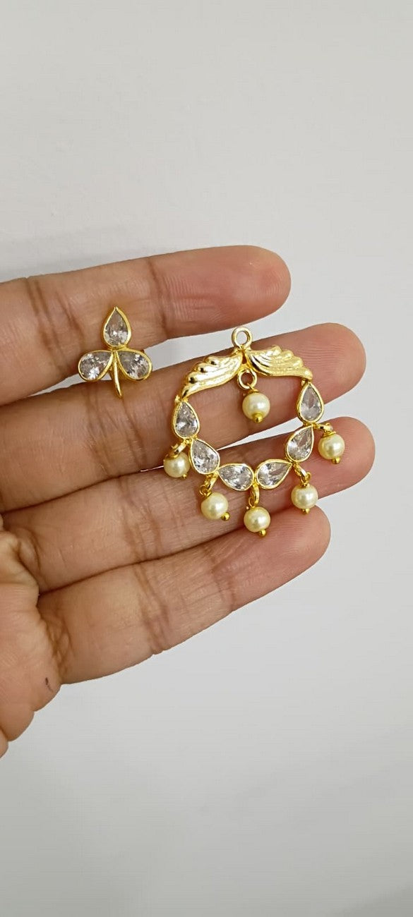 Polki 2 in 1 Earrings E134