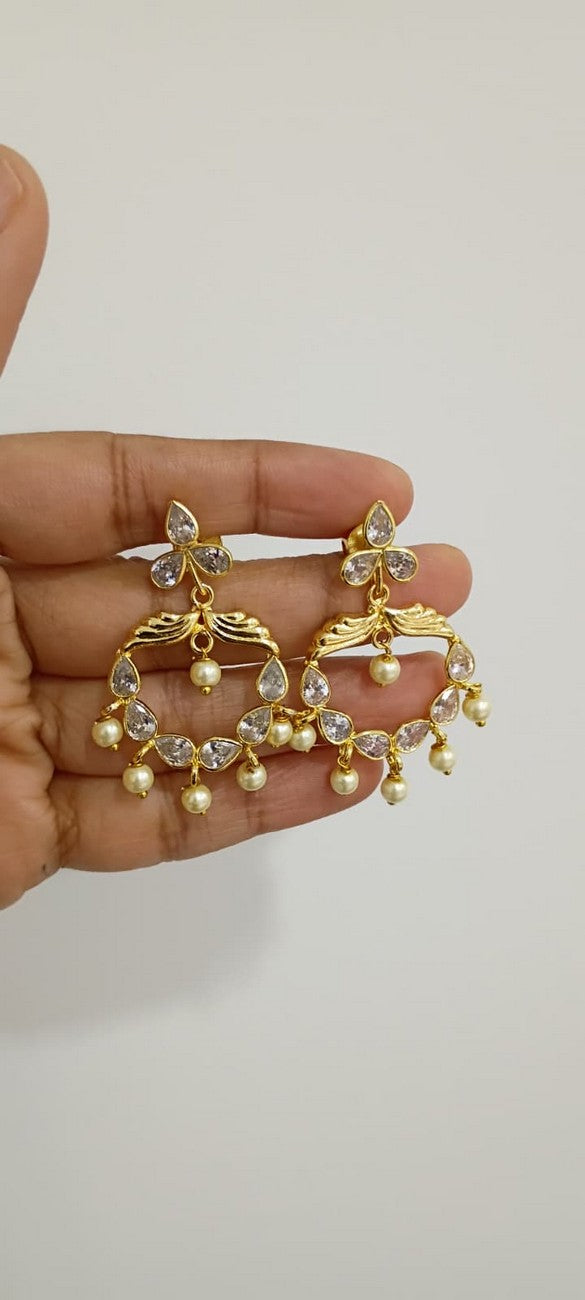 Polki 2 in 1 Earrings E134