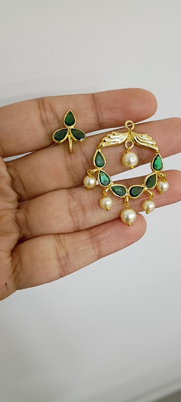 Polki 2 in 1 Earrings E135