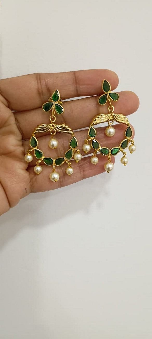 Polki 2 in 1 Earrings E135