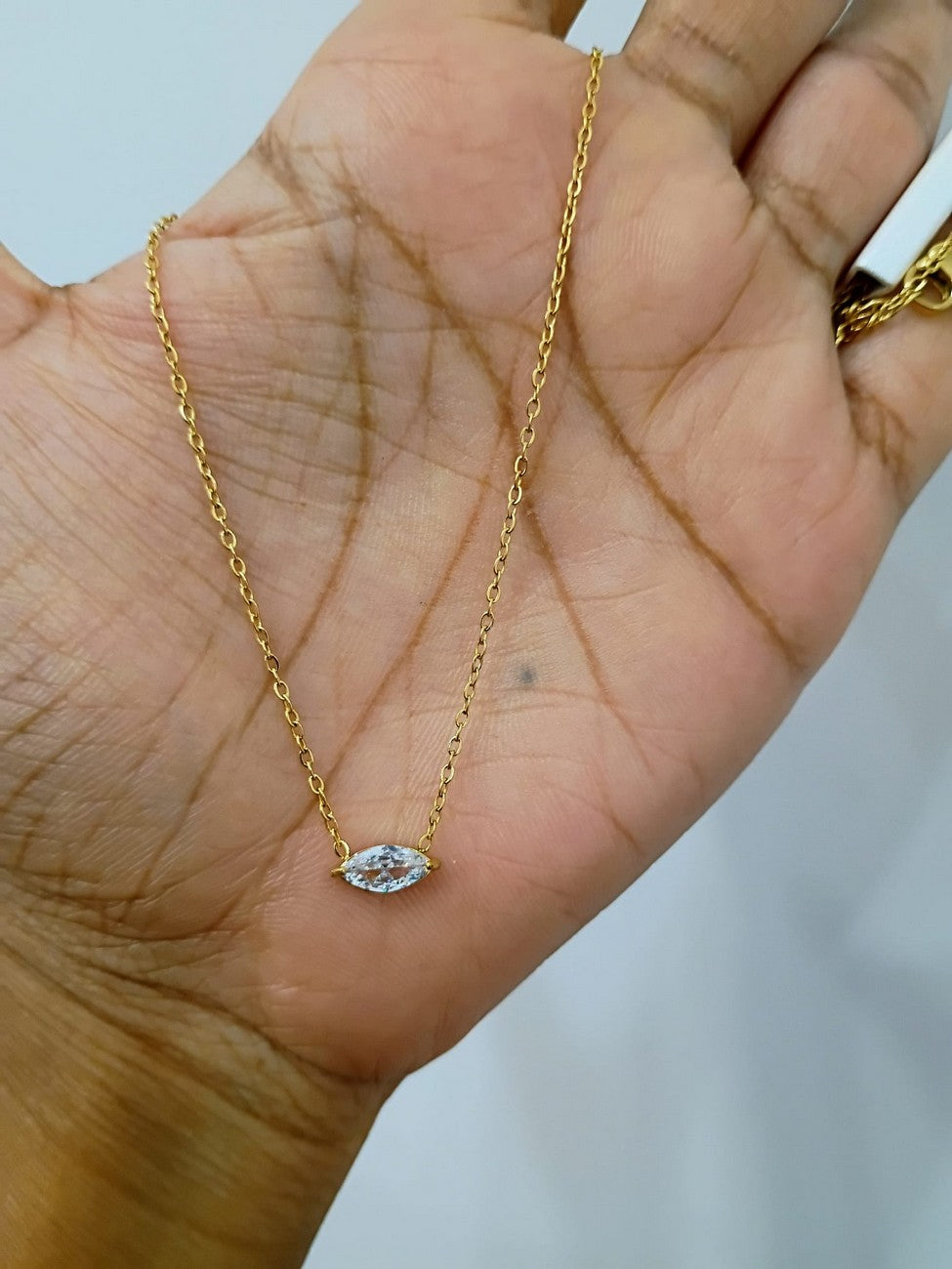 Anti Tarnish Daily wear 18K PVD Gold plated - 16 inches - extends to 18 inches - AT43