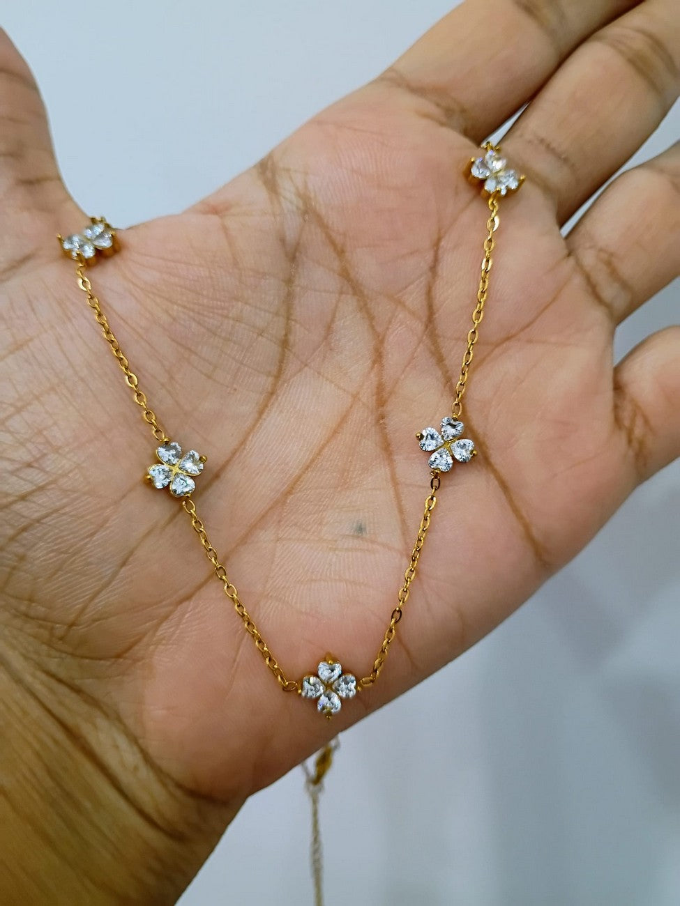 Anti Tarnish Daily wear 18K PVD Gold plated - 16 inches - extends to 18 inches - AT48