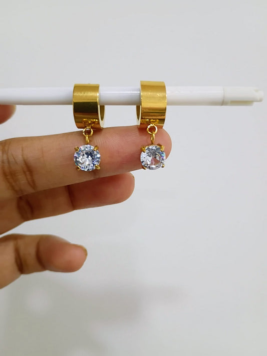 Anti Tarnish - Daily wear earrings - 316L - 18K PVD Plated - AT60