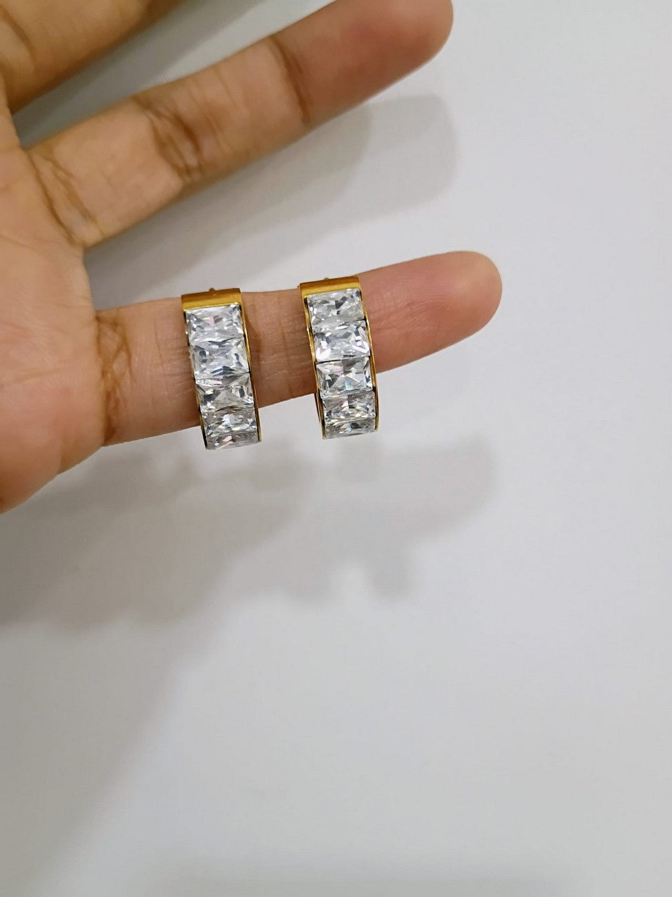 Anti Tarnish - Daily wear earrings - 316L - 18K PVD Plated - AT62