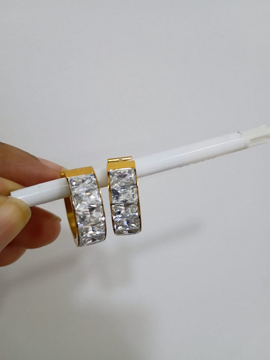 Anti Tarnish - Daily wear earrings - 316L - 18K PVD Plated - AT62