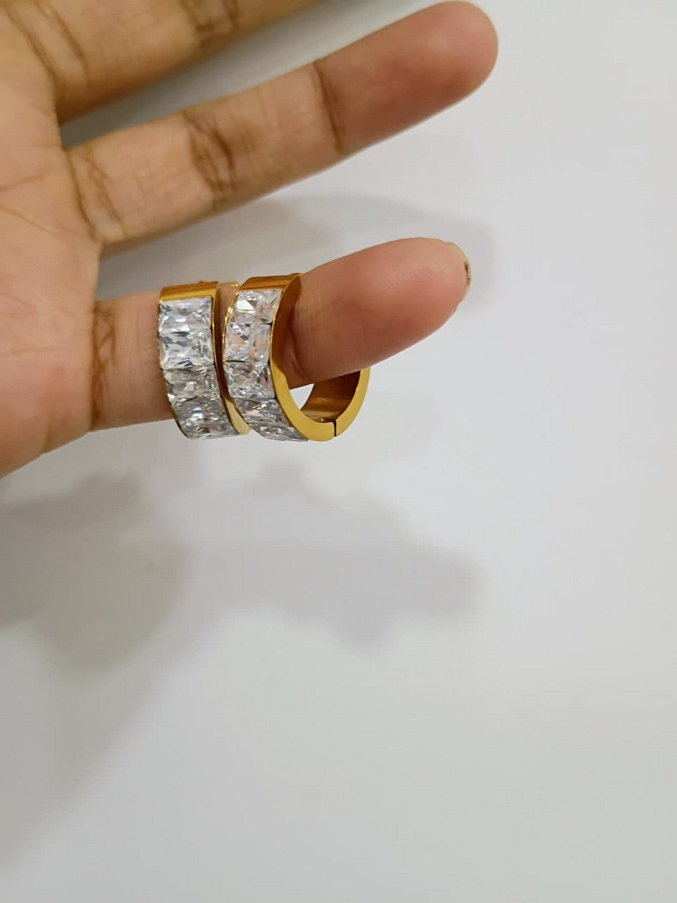 Anti Tarnish - Daily wear earrings - 316L - 18K PVD Plated - AT62