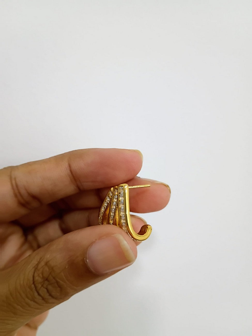 Anti Tarnish - Daily wear earrings - 316L - 18K PVD Plated - AT63
