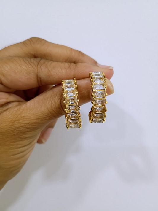 Anti Tarnish - Daily wear earrings - 316L - 18K PVD Plated - AT66