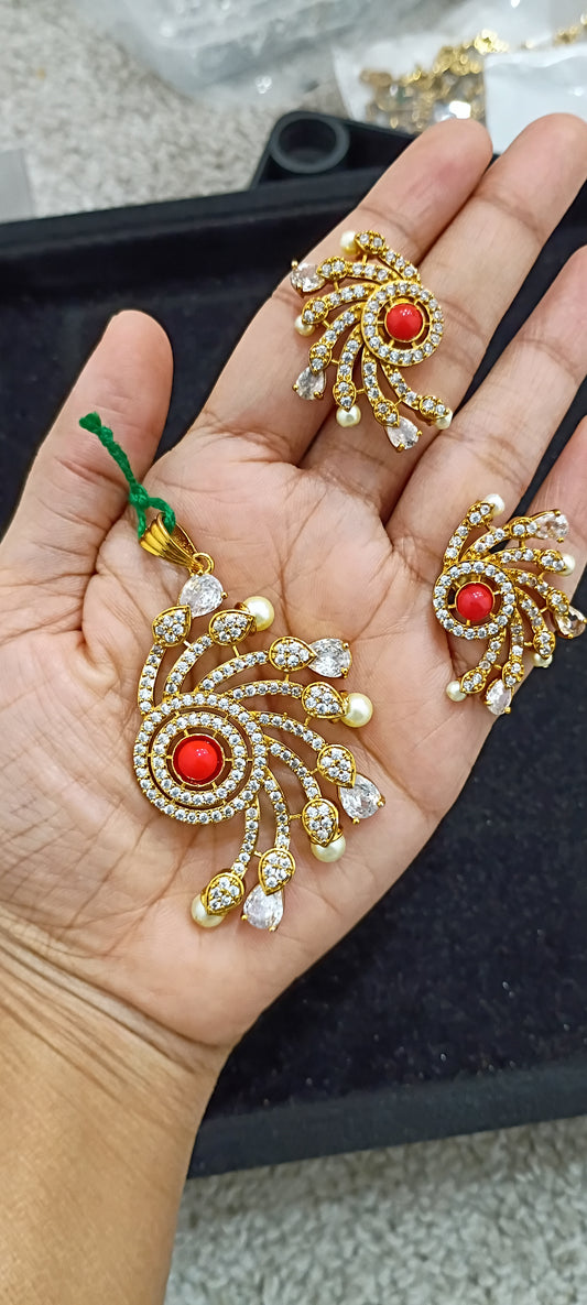 Pendant set with Ear Rings P13