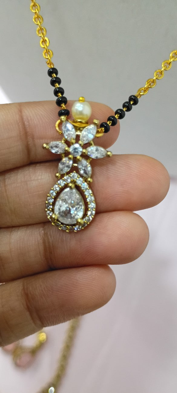 16 inches Black beads chain B91