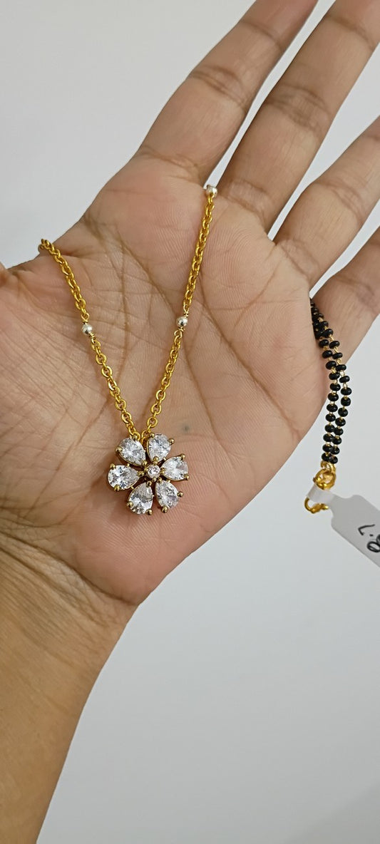 16 inches Black beads chain B70