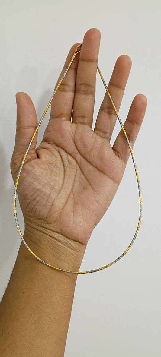 Dual tone(gold,silver) Italian Chains C19