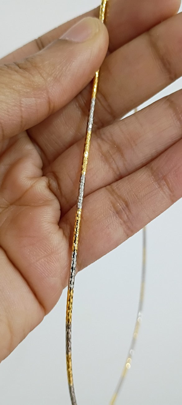 Dual tone(gold,silver) Italian Chains C19