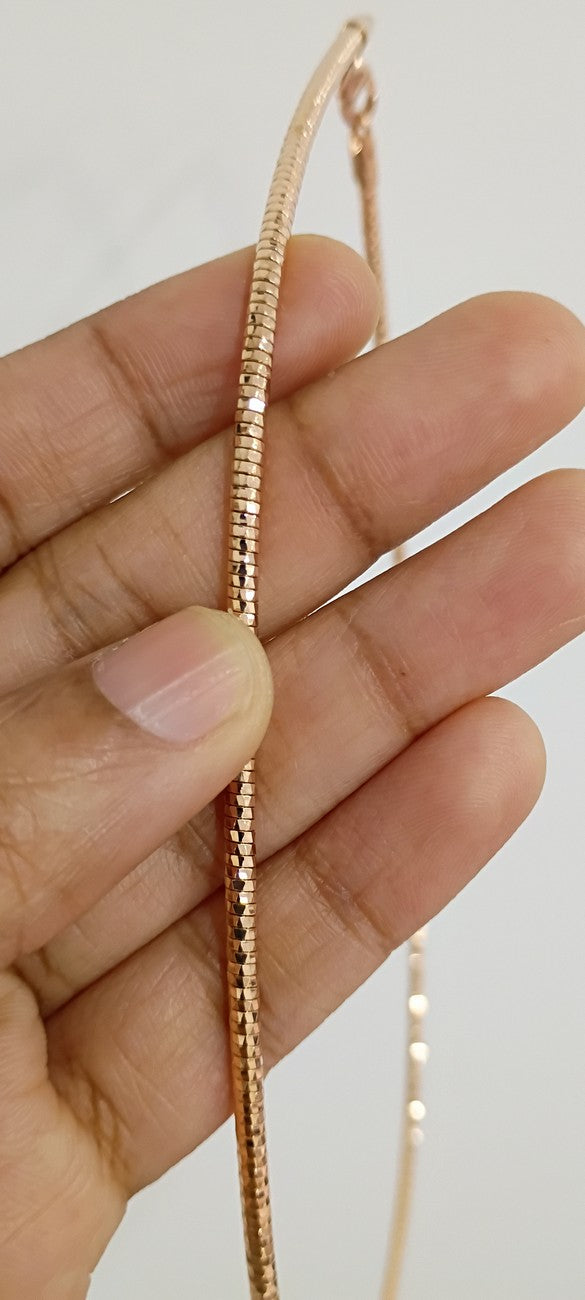 Rose Gold Italian Chain C17