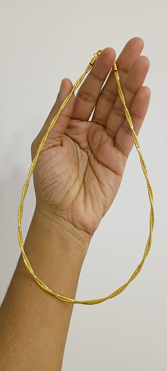 2 layer gold tone  Italian Chain C6