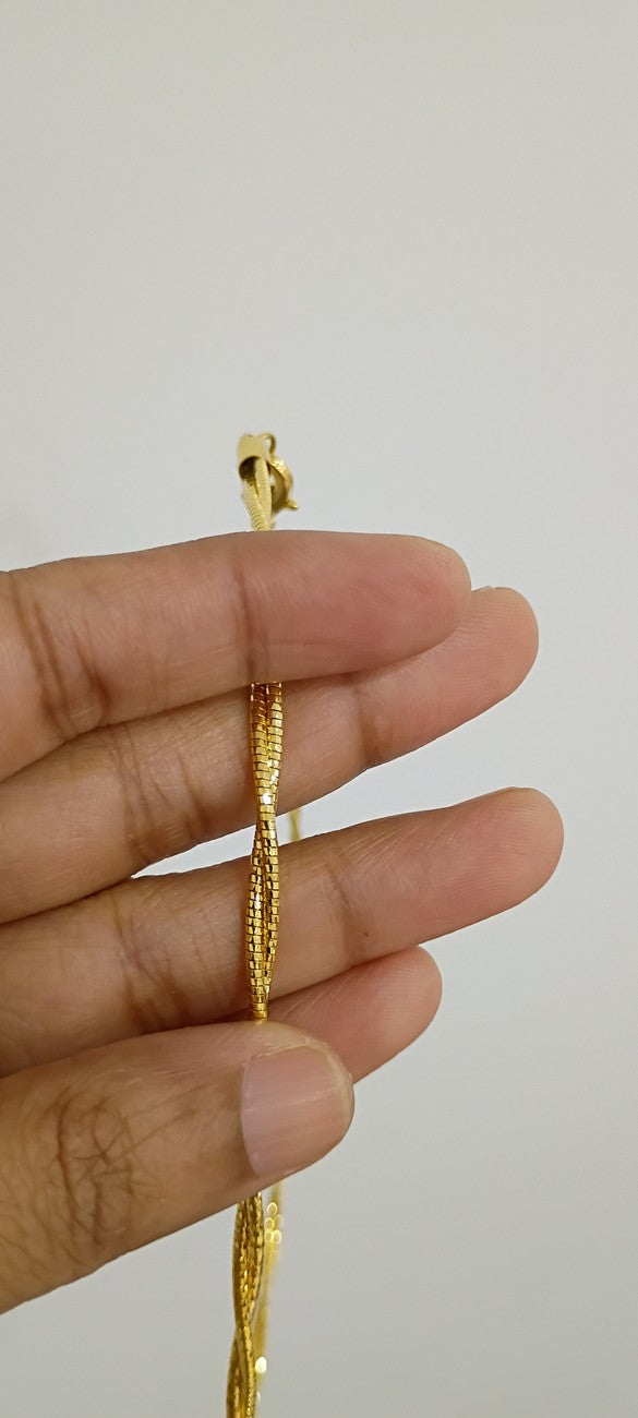 2 layer gold tone  Italian Chain C6