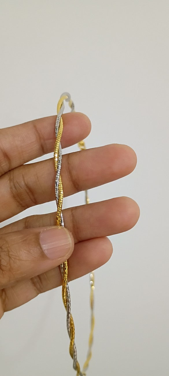 2 tone 2 layer Italian Chains C5