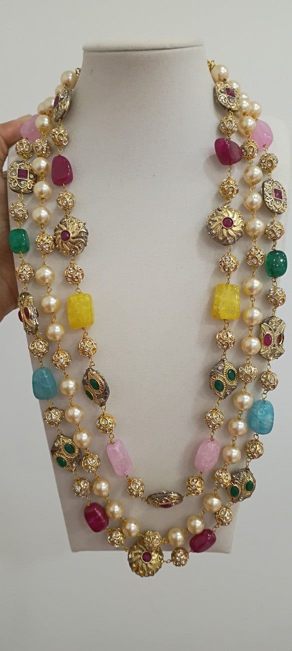 long Neckset with Earrings N155