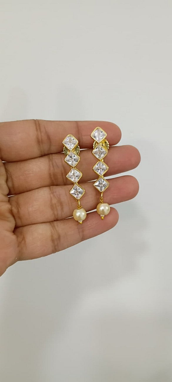 Cz with pearls Beads chain - N263