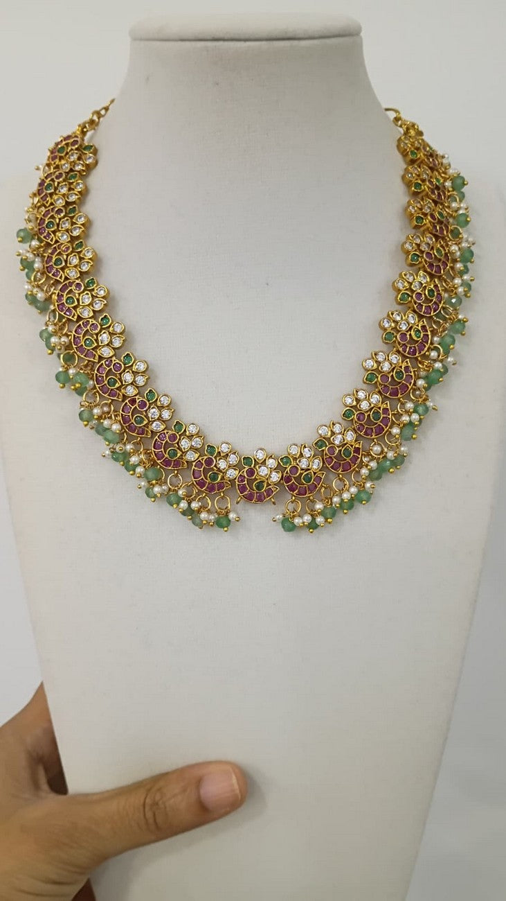 2 in 1 - Neckset with Earrings - Removable Pendant - N274