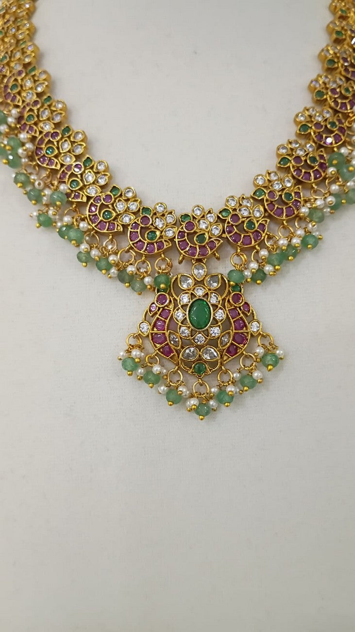 2 in 1 - Neckset with Earrings - Removable Pendant - N274