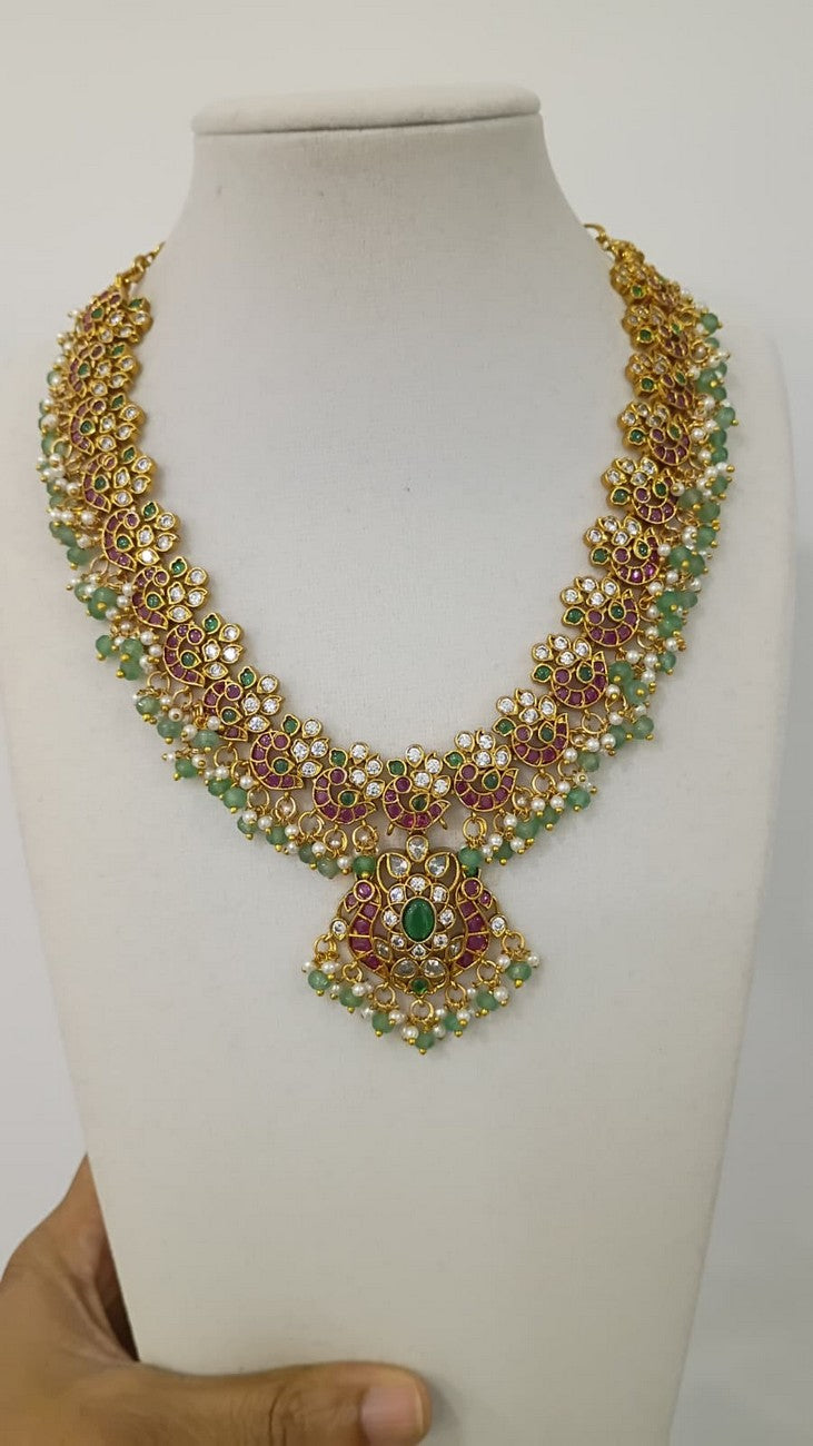 2 in 1 - Neckset with Earrings - Removable Pendant - N274